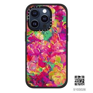 Casetify Colorful Abstract Phone Case, iPhone 15 Pro